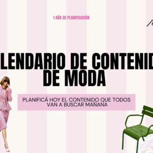 Calendario estratégico de contenido de moda